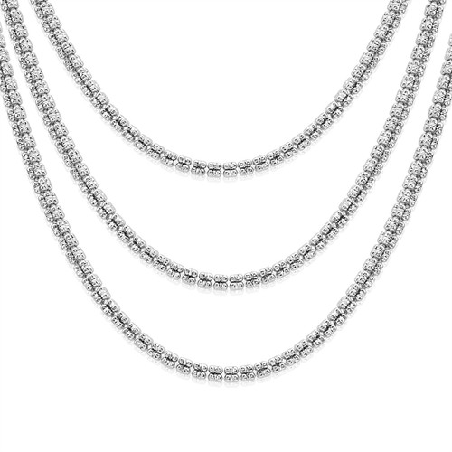 Collana italiana argento - collana, in