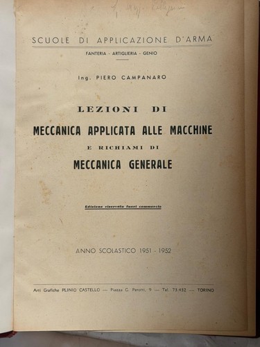 Lezioni meccanica applicata - di,