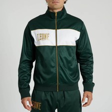 LEONE FELPA FELPA PREMIUM 2 VERDE AB314 UOMO PALESTRA KICK BOXING BOXE
