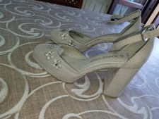 Scarpa donna elegante taglia 37 grigio perlato
