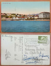 LUGANO dal Lago 1952 FP TIMBRO: FIERA SVIZZERA DI LUGANO 4-19 X 1952