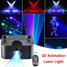 RGB 3D Animazione Luce Laser