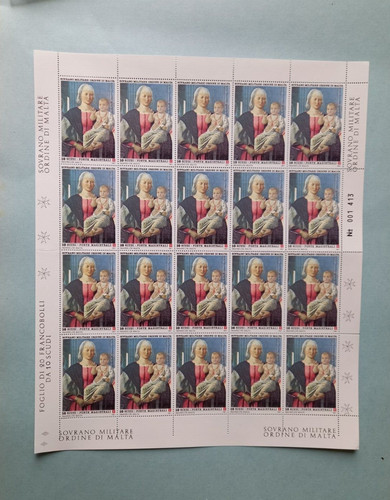 Foglio francobolli 1987 - ,
