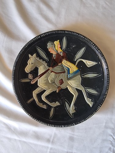 Piatto ceramica decorato a - in,