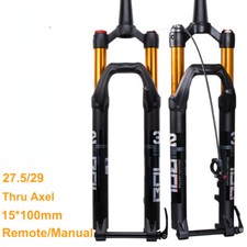 Forcella MTB Mountain Bike Sospensione Aria Forcelle Asse Passante 100*15MM Accessori Bici
