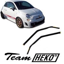 Deflettori Aria Per Fiat 500 Dal 2007 3-Porte Set 2 Antiturbo Antivento Heko