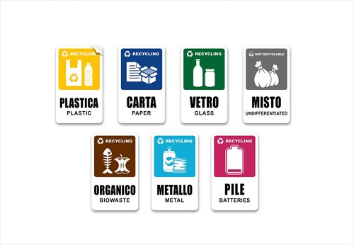 Set adesivi per raccolta - set,