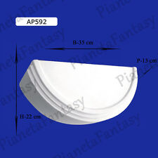 APPLIQUE IN GESSO CERAMICO VERNICIABILE LAMPADA DA PARETE MURO MODERNO AP592