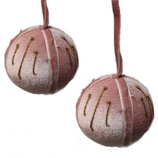 Palline velluto sfera rosa