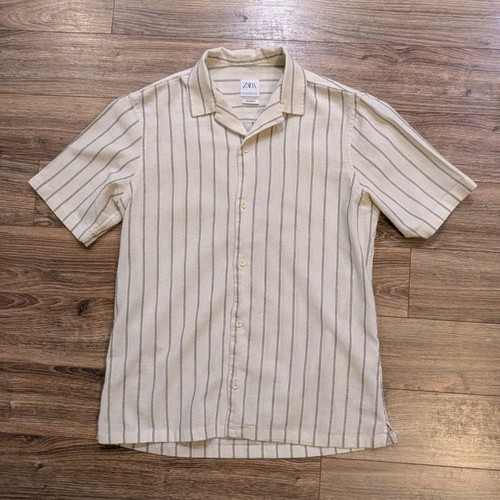 Zara camicia lino - camicia, cotone
