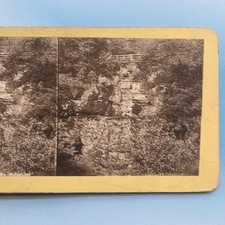 Stereoview Card 3D 1880 Callander Stirling Scotland Trossachs Bracklinn Falls