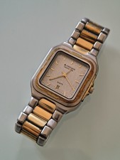 Orologio Junghans Grand Prix Vintage Acciaio Oro Con Bracciale Integrato