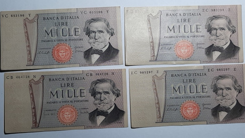 Lotto banconote lire 1000 - lire,
