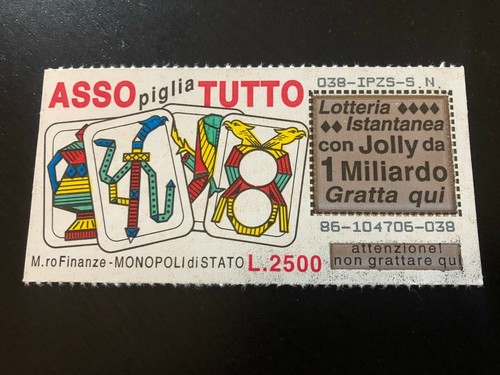 Raro biglietto lotteria gratta - biglietto,