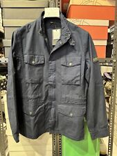 Barbour Tourer Workwear Jacket Uomo Blu Casual Field Jacket Barbour S