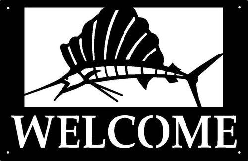 Insegna benvenuto sailfish - insegna,