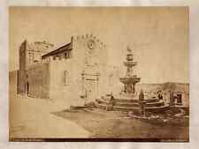 Giuseppe Bruno Master Von Gloeden Taormina Piazza del Duomo Original 1880c XL586