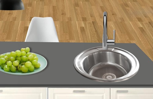 49x49x18 lavello rotondo