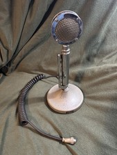 Astatic D-104 Microfono Vintage con G STAND 4 Pin Connettore NON TESTATO Microfono Cromato