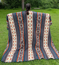 Coperta artigianale lana di