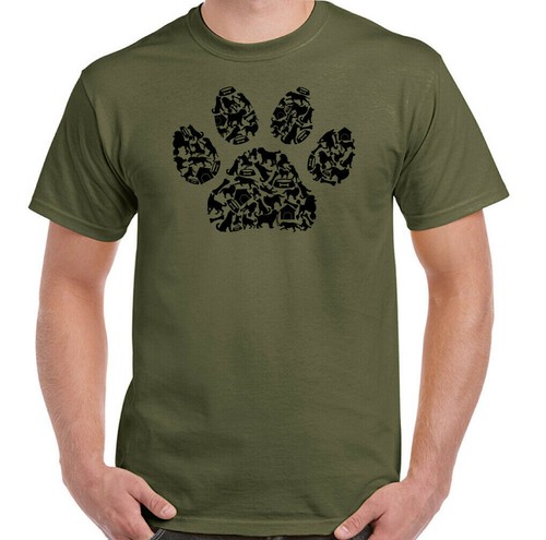 Cane paw stampa - cane,