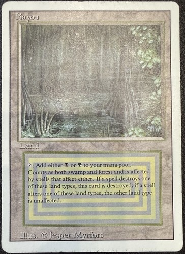 Magic the gathering bayou dual - magic,