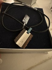 COLLANA  ACCIAIO INOX LEGNO - BLISS GIOIELLI - NUOVA - ORIGINALE -  K13458