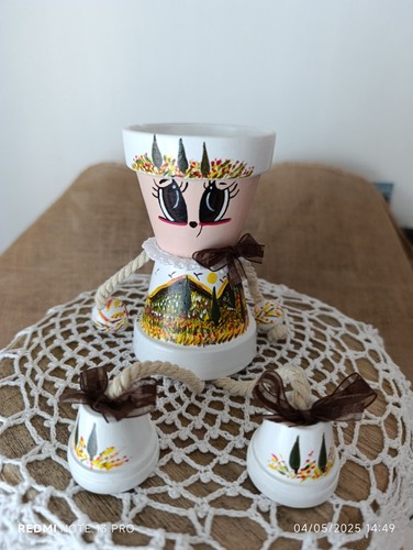 Vaso dipinto mano - vaso,