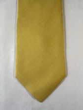 Cravatta larga vintage in seta gialla - Stefano Corsini