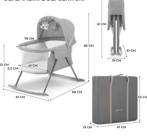 Kinderkraft lovi lettino - lettino, da