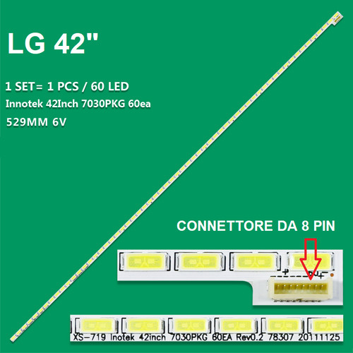 Barra strip led - tv, lg
