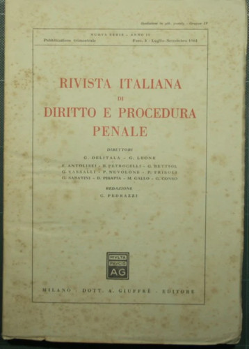 Rivista italiana diritto - rivista,