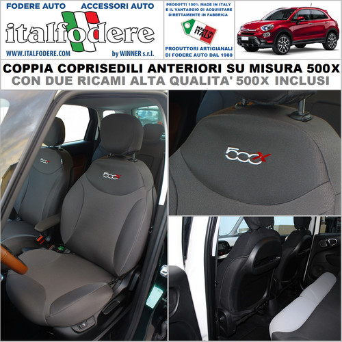 Coppia coprisedili fiat 500x - coprisedili,