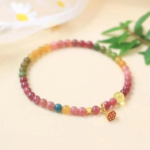 Bracciale pietre colorate - bracciale,