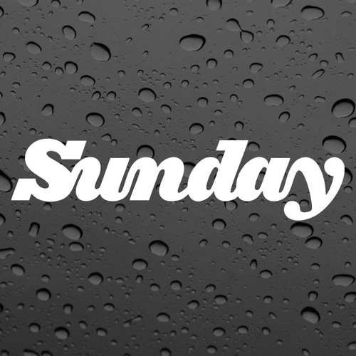 Coppia adesivi vinile sunday - coppia,