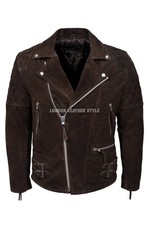 Giacca in pelle scamosciata