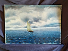 Dipinto marino S. Tony barca a