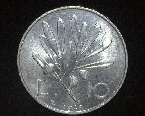 Italy 1948 lire km90 - 1948-r, 10