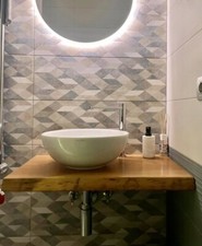 Mensola da bagno in legno