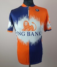 Maglia ciclismo Vermarc ING uomo taglia XL Olanda maglia bici 1/4 zip arancione