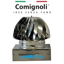 Comignolo Fumaiolo Eolico Base Quadra ASPIROTEC RadianteRotante Canne fumarie.CE