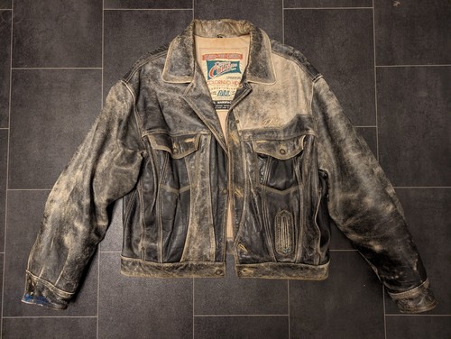 Vecchia giacca pelle - pelle, diesel