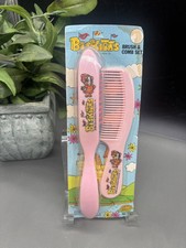 Biskitts Dog Hanna Barbera 1983 spazzola e pettine anni 80 raro set NOS rosa