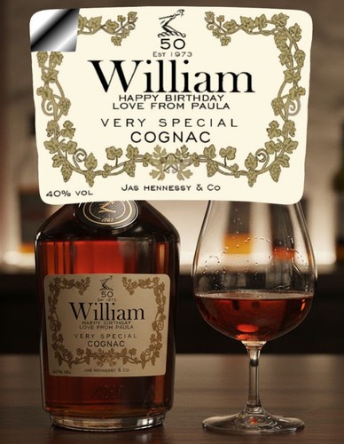 Etichetta bottiglia cognac - etichetta,