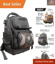 Zaino Attrezzi Elettricista: Caddy Rimovibile, 48 Tasche e Design Impermeabile