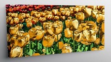 QUADRO MODERNO STAMPA SU TELA QUADRI MODERNI ARTE TULIPANI EFFETTO PITTURA T111