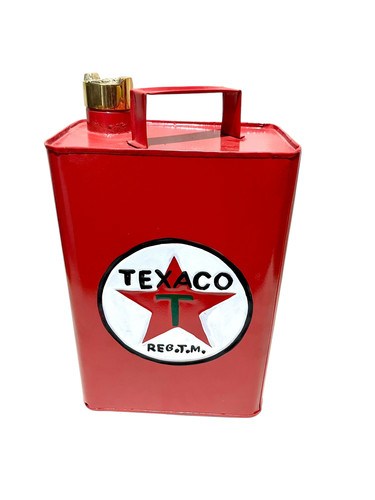 Texaco bidone benzina quadrato - bidone,