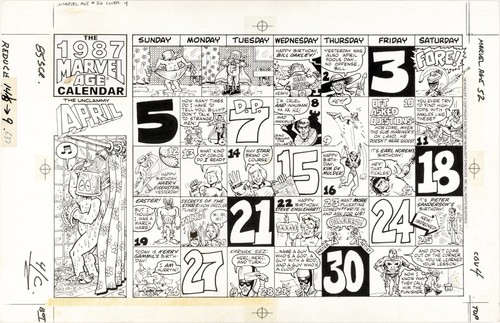Marvel age back cover - marvel,