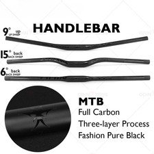 Manubrio MTB Full Carbon Fibra