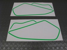 APRILIA RS 125 CHESTERFIELD 96 DECAL ADESIVO STRIPES FRONT REAR FLUO GREEN